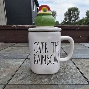 Rae Dunn Over the Rainbow Mug with Lid